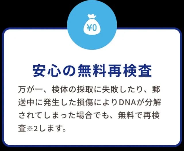 安心の無料再検査