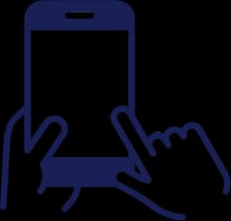 Icon showing ordering of high-precision DNA test via smartphone